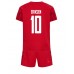 Cheap Denmark Christian Eriksen #10 Home Football Kit Children World Cup 2022 Short Sleeve (+ pants)